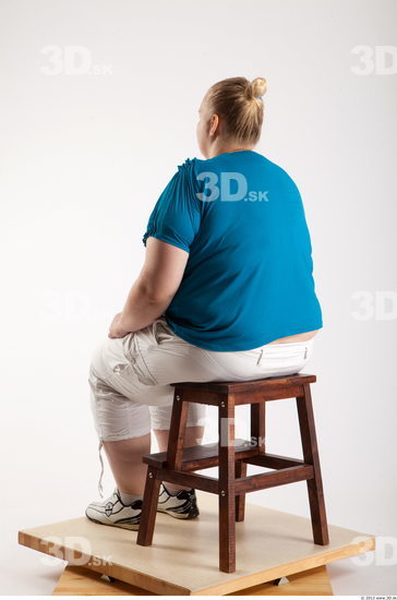 Whole Body Woman Artistic poses White Casual Overweight