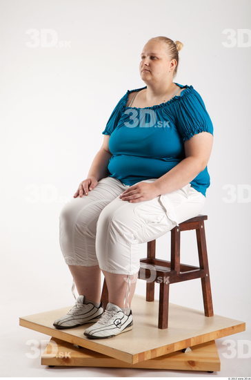 Whole Body Woman Artistic poses White Casual Overweight