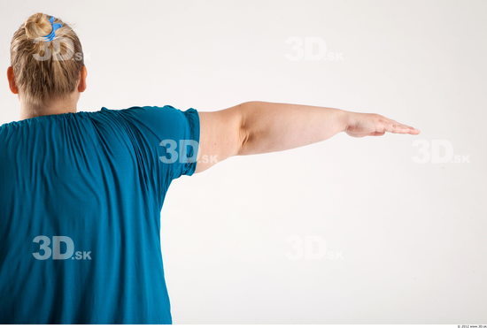 Arm Woman Animation references White Casual T shirt Overweight