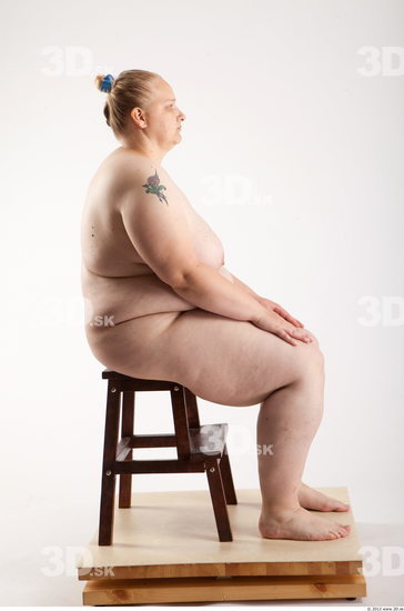 Whole Body Woman Artistic poses White Nude Overweight