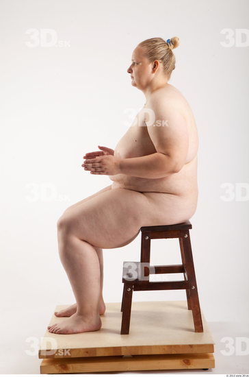 Whole Body Woman Artistic poses White Nude Overweight