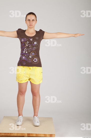 Whole Body Woman Animation references T poses Casual Average Studio photo references