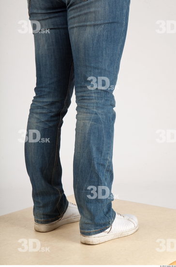 Calf Whole Body Woman Animation references Casual Jeans Average Studio photo references