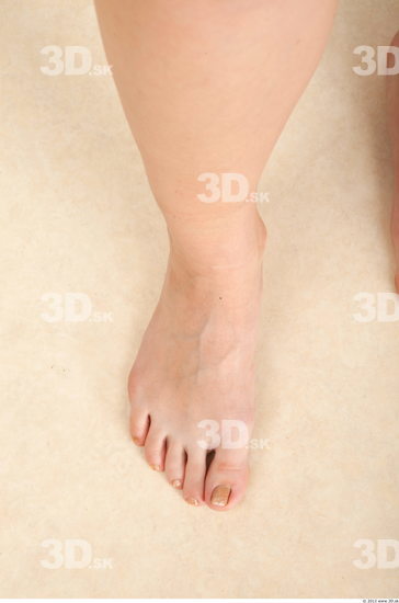 Foot Whole Body Woman Animation references Nude Casual Average Studio photo references