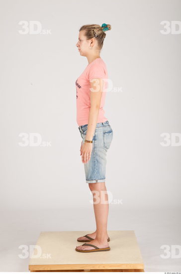 Whole Body Woman Animation references Casual Slim Studio photo references