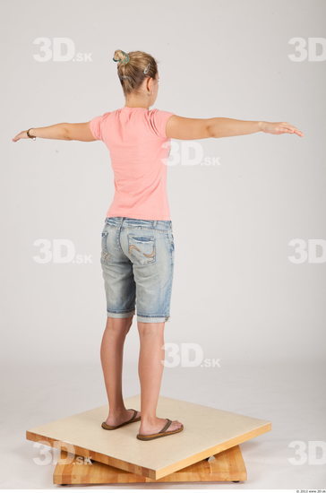 Whole Body Woman Animation references T poses Casual Slim Studio photo references