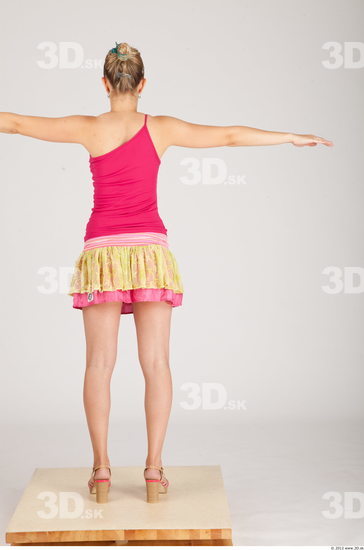 Whole Body Woman Animation references T poses Casual Formal Slim Studio photo references