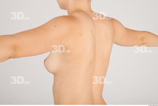 Whole Body Back Woman Animation references Nude Casual Slim Studio photo references