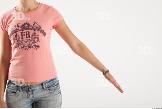 Arm Woman Animation references White Casual T shirt Slim