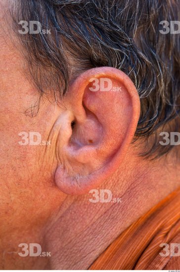 Ear Head Man Casual Average Bald Street photo references