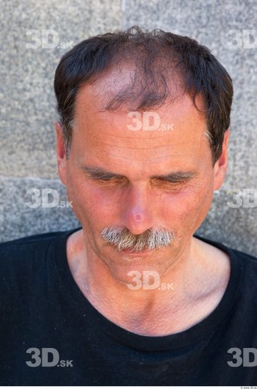 Head Man Casual Average Bearded Street photo references