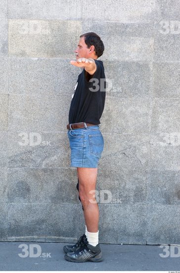 Whole Body Head Man T poses Casual Average Street photo references