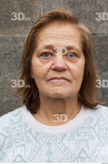 Head Woman Casual Average Wrinkles Street photo references