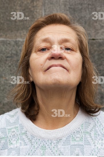 Head Woman Casual Average Wrinkles Street photo references