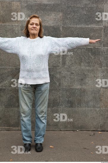 Whole Body Woman T poses Casual Average Street photo references