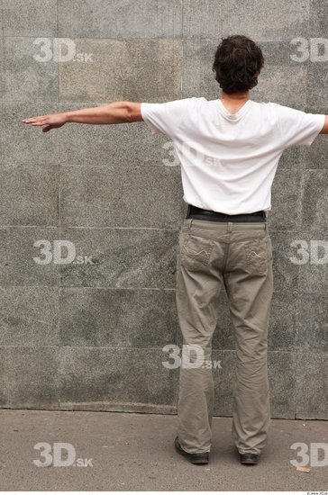 Whole Body Man T poses Casual Average Street photo references