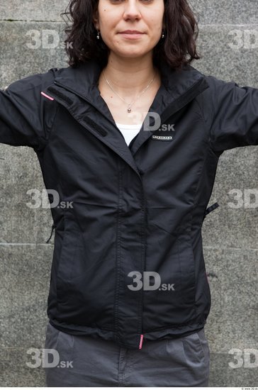 Upper Body Woman Casual Windbreaker Average Street photo references