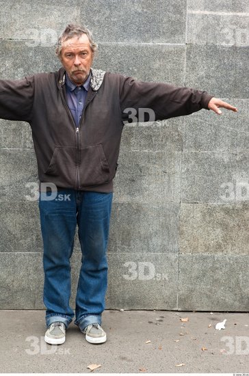 Whole Body Man T poses Casual Average Street photo references