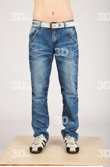 Leg Whole Body Man Animation references Casual Jeans Athletic Studio photo references