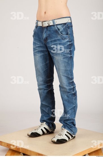 Leg Whole Body Man Animation references Casual Jeans Athletic Studio photo references