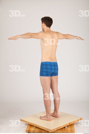 Whole Body Man Animation references Casual Underwear Athletic Studio photo references