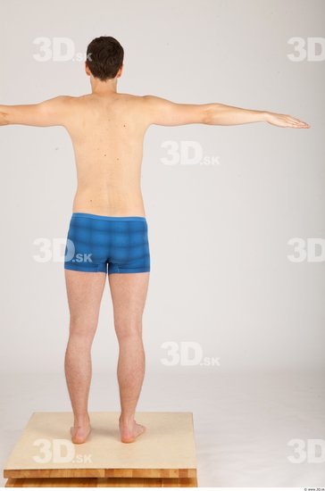 Whole Body Man Animation references Casual Underwear Athletic Studio photo references