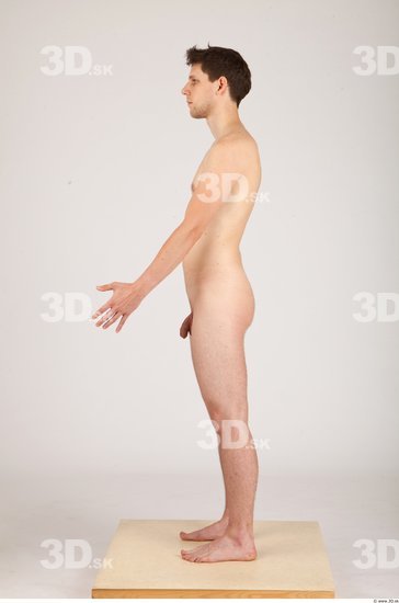 Whole Body Man Animation references Nude Casual Athletic Studio photo references