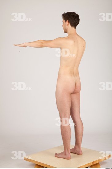 Whole Body Man Animation references Nude Casual Athletic Studio photo references