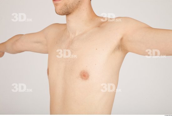 Chest Whole Body Man Animation references Nude Casual Athletic Studio photo references