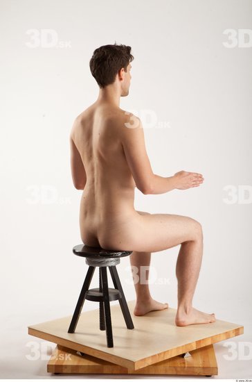 Whole Body Man Artistic poses White Nude Athletic