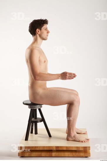 Whole Body Man Artistic poses White Nude Athletic