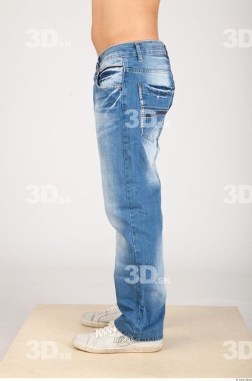 Leg Whole Body Man Animation references Casual Jeans Athletic Studio photo references