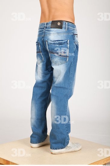 Leg Whole Body Man Animation references Casual Jeans Athletic Studio photo references