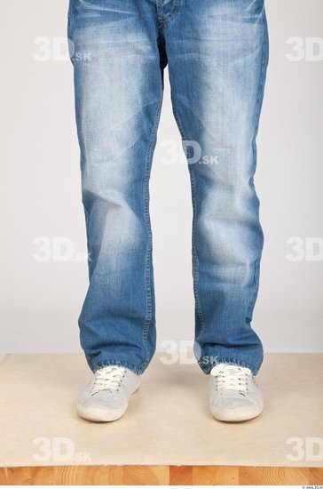 Calf Whole Body Man Animation references Casual Jeans Athletic Studio photo references