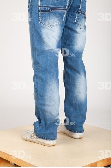 Calf Whole Body Man Animation references Casual Jeans Athletic Studio photo references