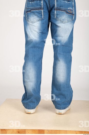 Calf Whole Body Man Animation references Casual Jeans Athletic Studio photo references