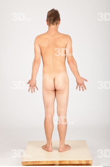 Whole Body Man Animation references Nude Casual Athletic Studio photo references