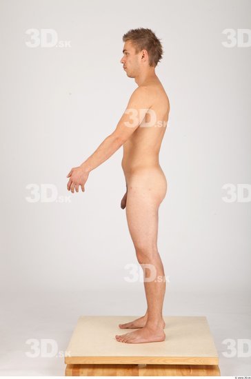 Whole Body Man Animation references Nude Casual Athletic Studio photo references