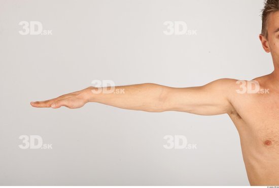 Arm Whole Body Man Animation references Nude Casual Athletic Studio photo references