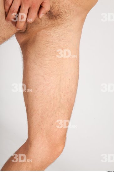 Leg Whole Body Man Animation references Nude Casual Athletic Studio photo references