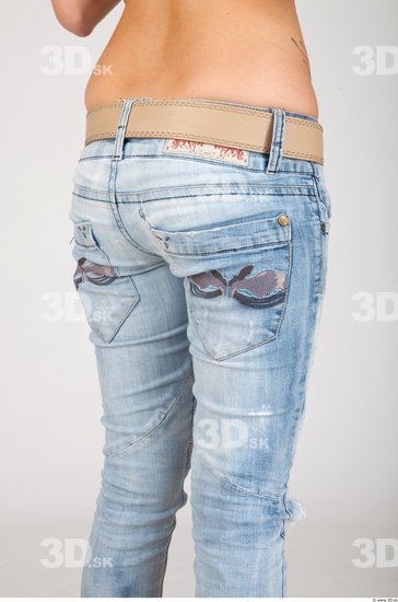 Thigh Whole Body Woman Animation references Casual Jeans Slim Studio photo references