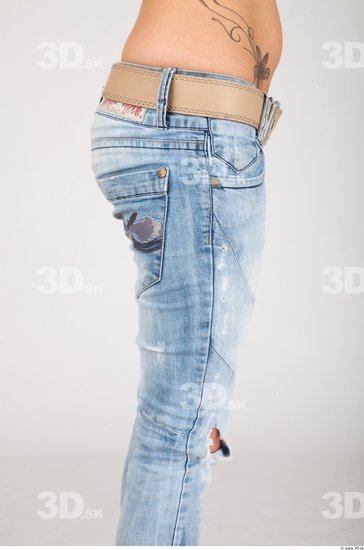 Thigh Whole Body Woman Animation references Casual Jeans Slim Studio photo references