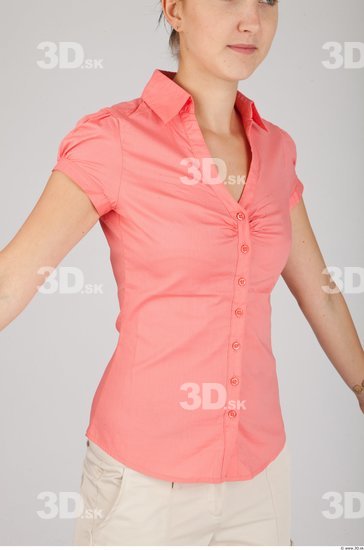 Upper Body Whole Body Woman Animation references Casual Formal Shirt Slim Studio photo references