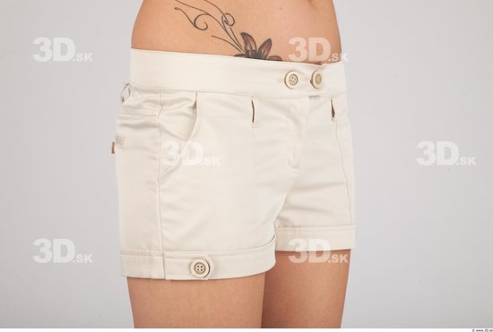 Leg Whole Body Woman Animation references Tattoo Casual Formal Shorts Slim Studio photo references