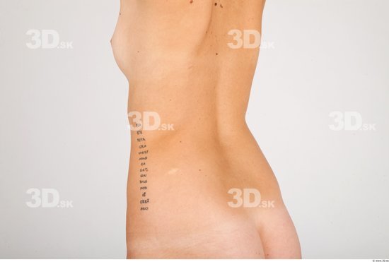 Whole Body Back Woman Animation references Nude Casual Slim Studio photo references