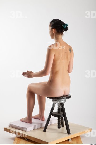 Whole Body Woman Artistic poses White Nude Slim