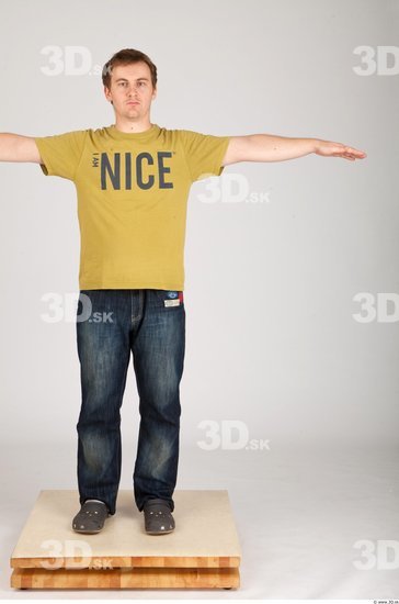 Whole Body Man Animation references T poses Casual Average Studio photo references