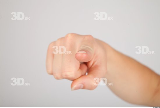 Fingers Whole Body Woman Casual Slim Studio photo references