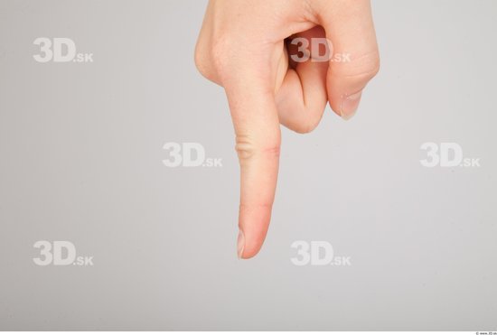 Fingers Whole Body Woman Casual Slim Studio photo references