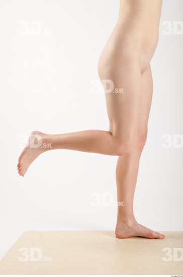 Leg Whole Body Woman Nude Casual Slim Studio photo references